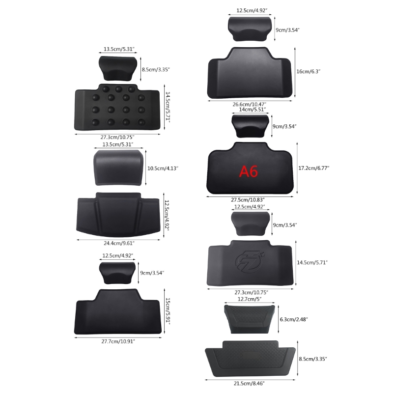 Rear Passenger Cushion Motorcycle Top  Backrest Cushion Trunk Sticker Pad H9EE