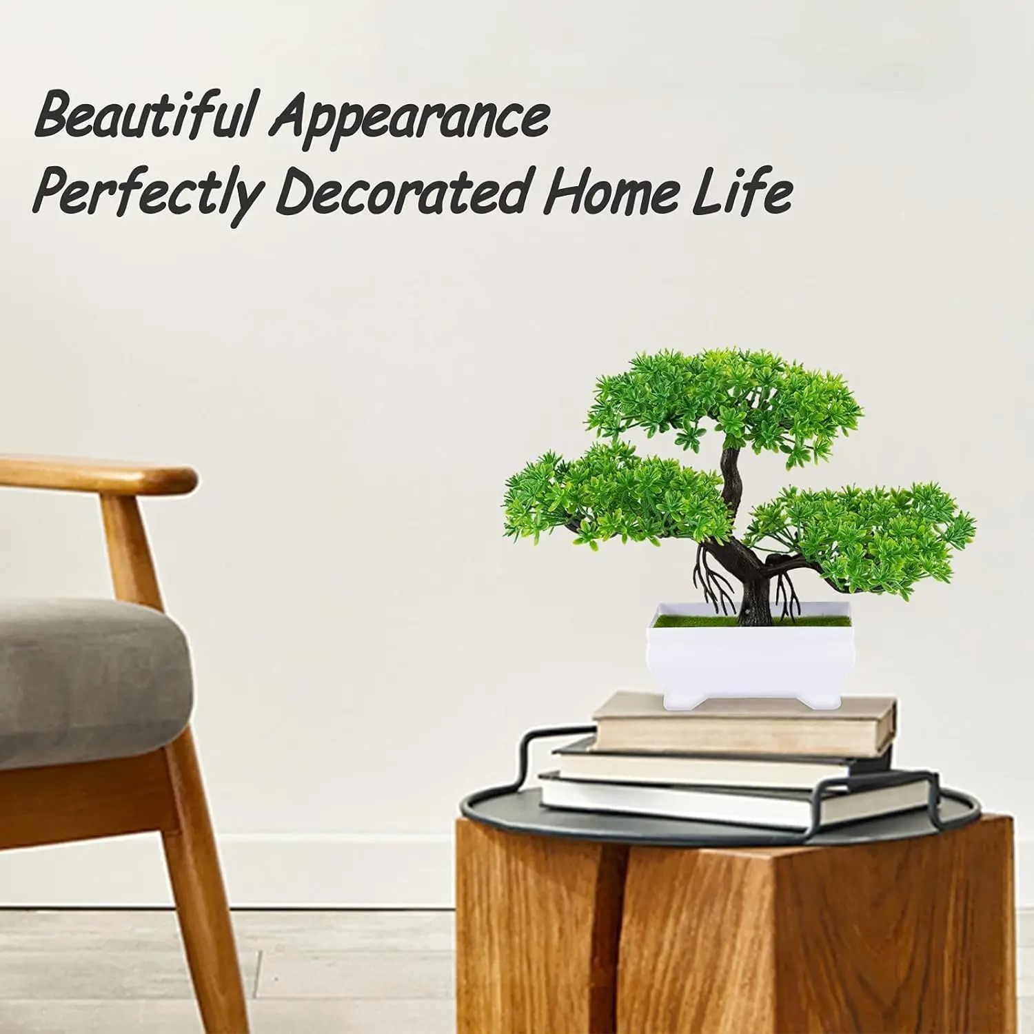 Piante artificiali Bonsai Albero simulato Piante in vaso Fiori finti Ornamenti da tavolo in vaso