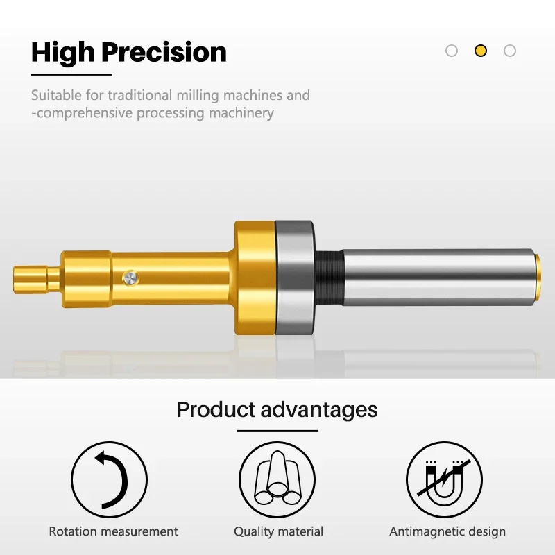 Titanium Non-magnetic Mechanical Edge Finder Center Finder Touch Point Sensor for CNC Milling Lathe Machine Measurement Tools