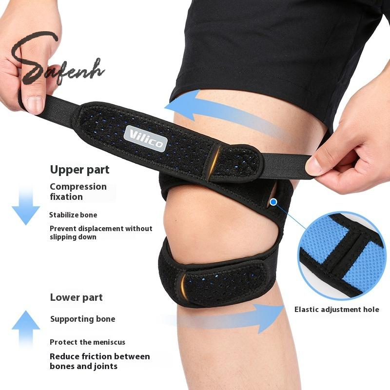 Bandriem Patellapees Ondersteuningsriemen Verstelbare Iliotibiale Knie Dij Heup ITB Syndroom Compressie Wrap Ondersteuning