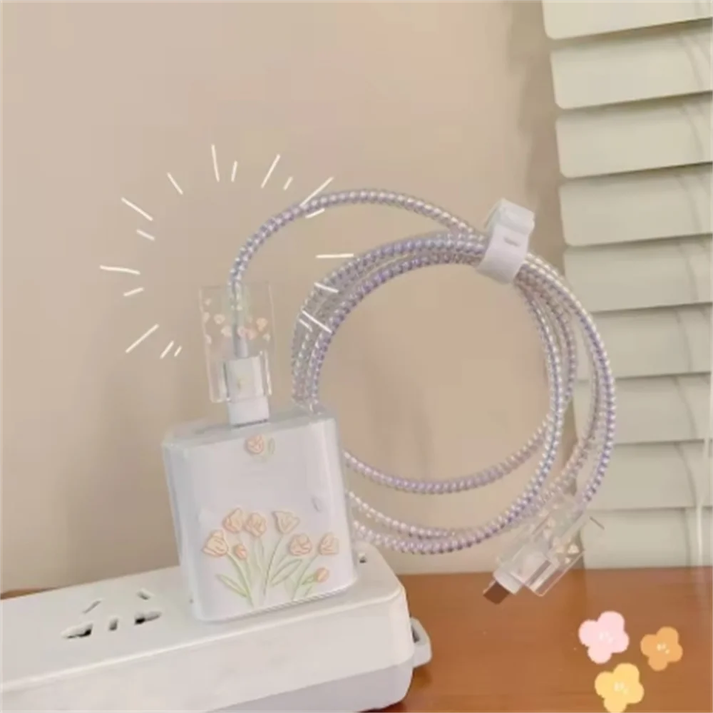 Case For Apple 18/20w charger protective case is applicable to iPhone 14/13 data cable head bite protector Shell