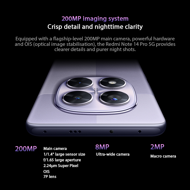 Redmi-note 14 proスマートフォン,グローバルバージョン,7300インチ,nfc,200mpカメラ,1.5k,120hz,Amoledスクリーン,5g,ワールドプレミア