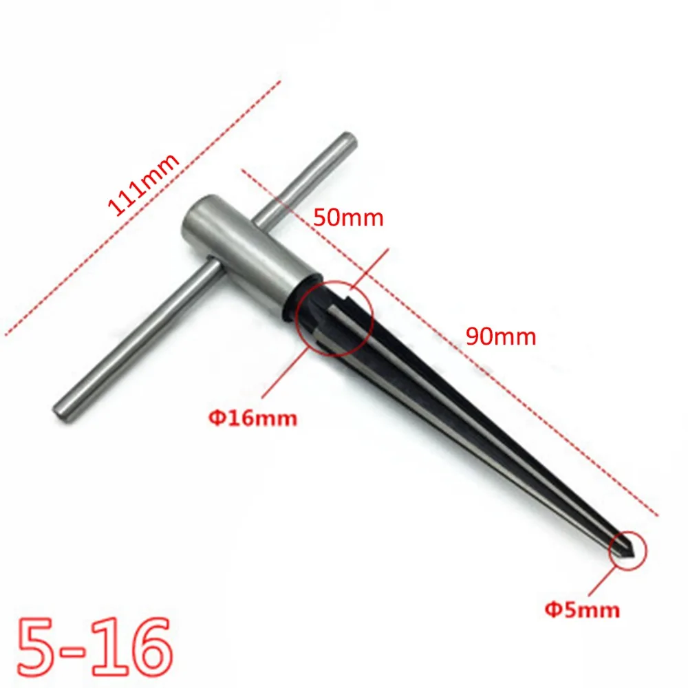 Handheld Tapered Reamer Set 1/8-1/2 Inch & 5/32-5/8 Inch Bridge Pin Hole Tapered Reamers Machinist Luthier Tools
