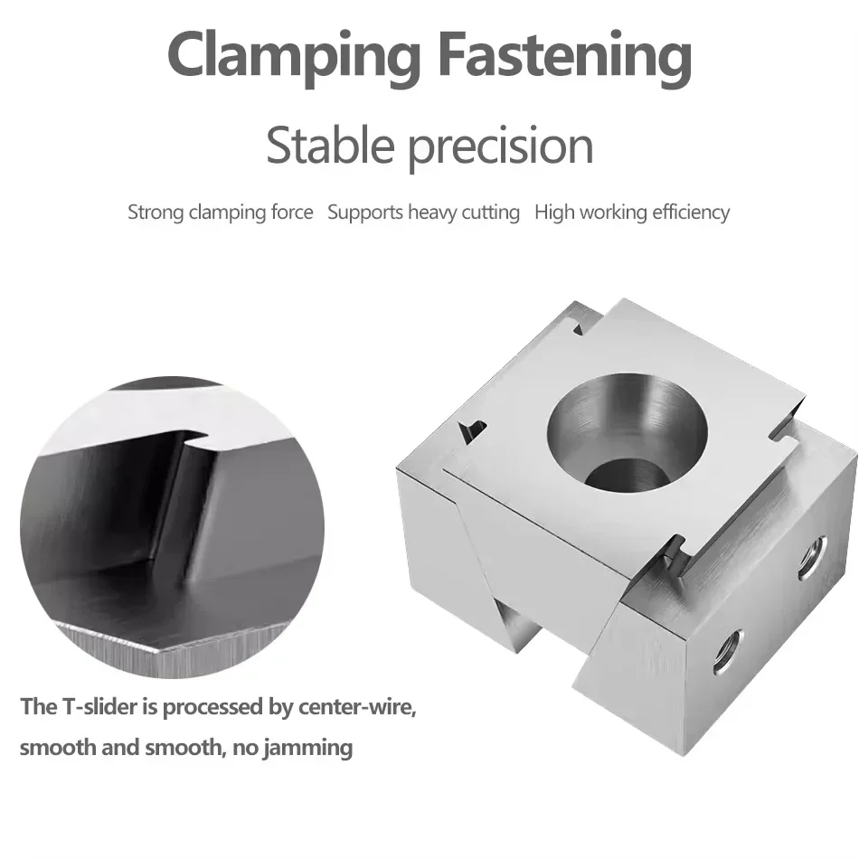 Machine Fixed Precision Vise Double Side OK Fixture Vise CNC Machining Multi-station Wedge Clamping Block Element Vise M6 M8 M10