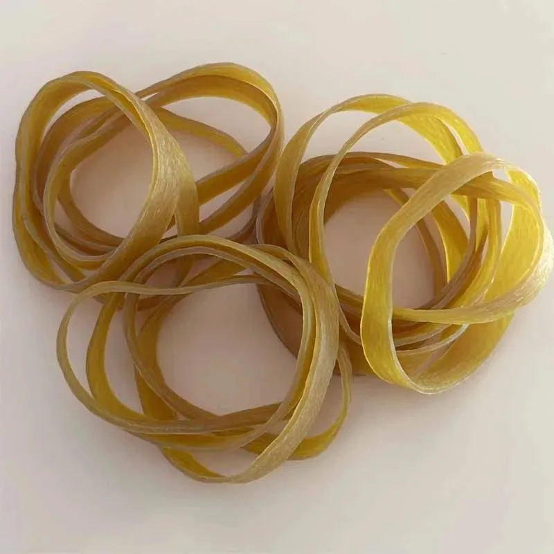 40 pz di Grandi Dimensioni 6 CM/2.4 pollici Elastico Giallo Elastici Elastici Casa Cucina Scuola Ufficio Anello di Gomma Forniture di Imballaggio