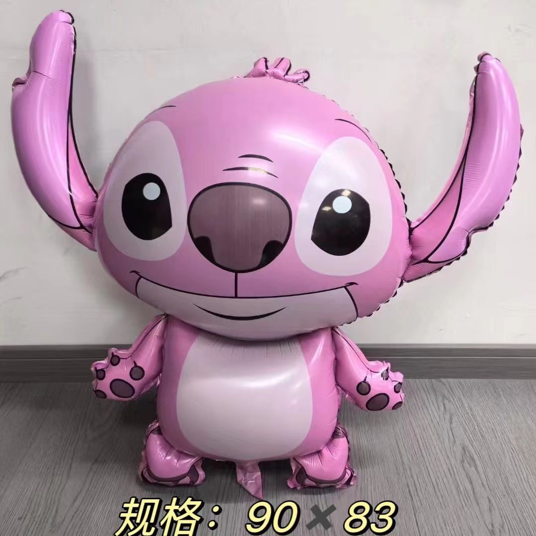 Disney stitch balão de alumínio filme flutuante balão de ar crianças estilo dos desenhos animados não auto selagem balão dia das bruxas natal