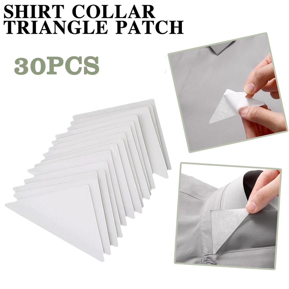 Esquina de Collar, cuerno antirizado, soporte fijo, correa desechable, Collar Invisible, cinta de estilismo autoadhesiva triangular Invisible N7R5
