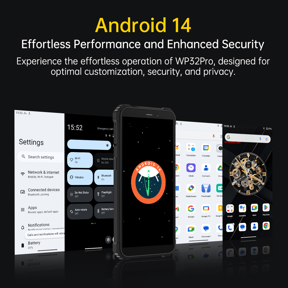 Oukitel WP32 pro Smartphone resistente 6 "HD 24GB + 256GB 6300mAh Octa Core teléfono móvil 20MP teléfono celular NFC