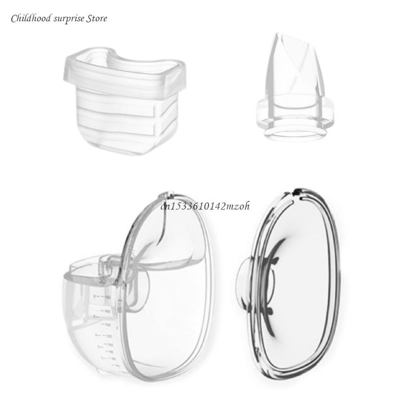 4in1 Flansch & Silikonmembran & Milchsammler Entenschnabelventile Horn für S21 Dropship