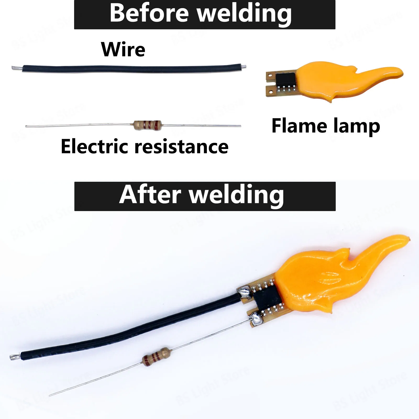 5V LED Cob แฟลชเทียน Edison เปลวไฟ LED Filament 2200K ไดโอดวันเกิดตกแต่งหลอดไฟอุปกรณ์เสริมแสงเทียน DIY