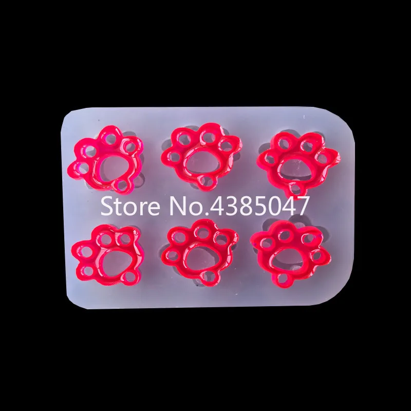 1PC Cat Claw รูปกระต่าย DIY แม่พิมพ์ซิลิโคนดอกไม้เครื่องประดับเครื่องมืออุปกรณ์เรซิ่นแม่พิมพ์
