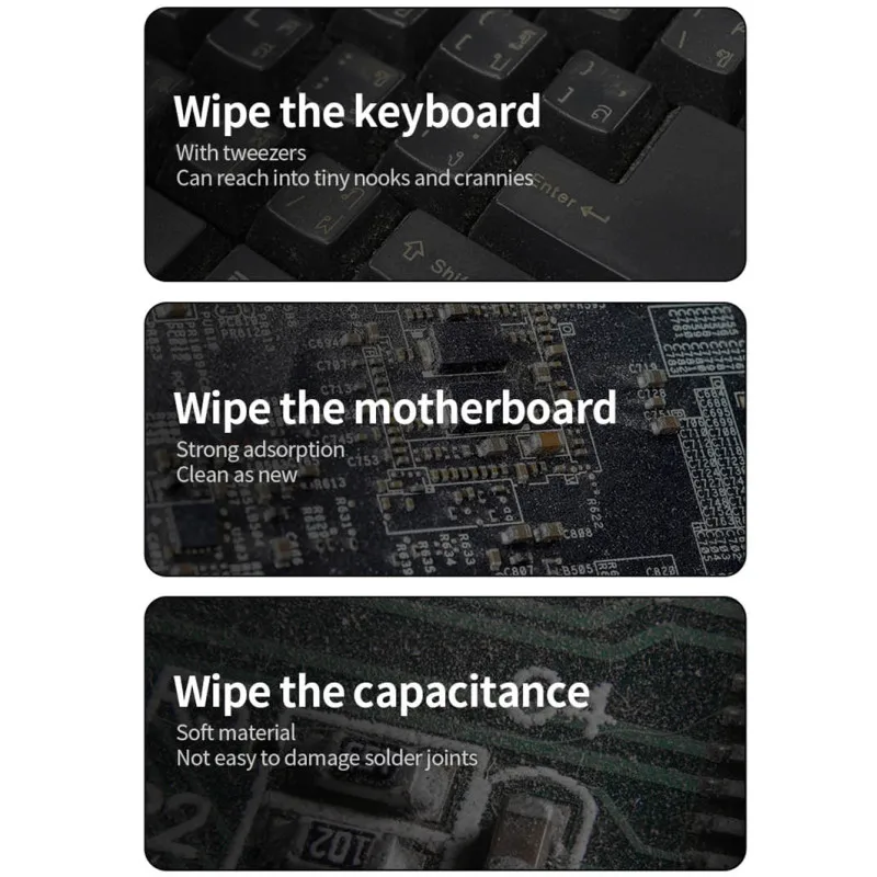 MECHANIC NC800 800PCS LCD Screen Nano Cleaning Sponge No Residue Cellphone PCB Motherboard Back Glass Camera Dust Cleaning Tool