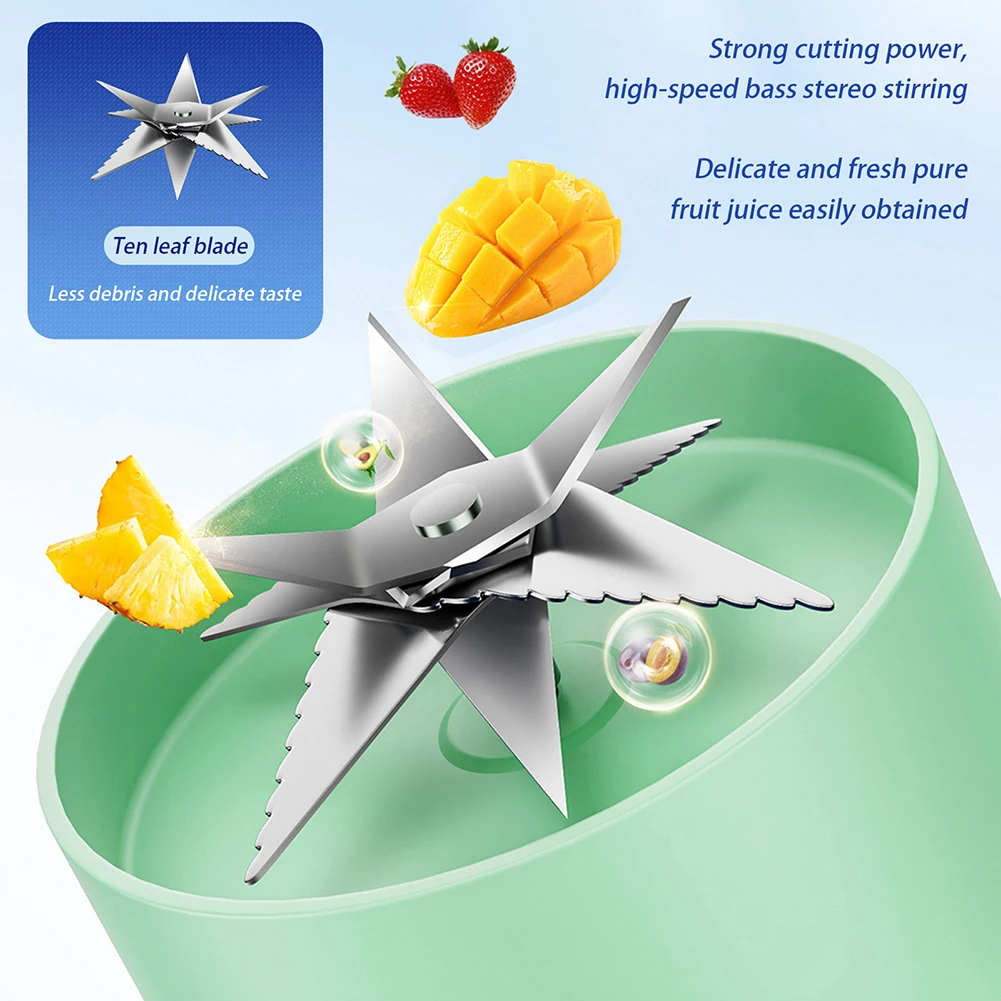 Obst Entsafter Tasse Tragbare Elektrische Obst Mixer Rührung Tasse Große Kapazität Smoothie Schnelle Herstellung Flasche Geeignete Saft Produktion