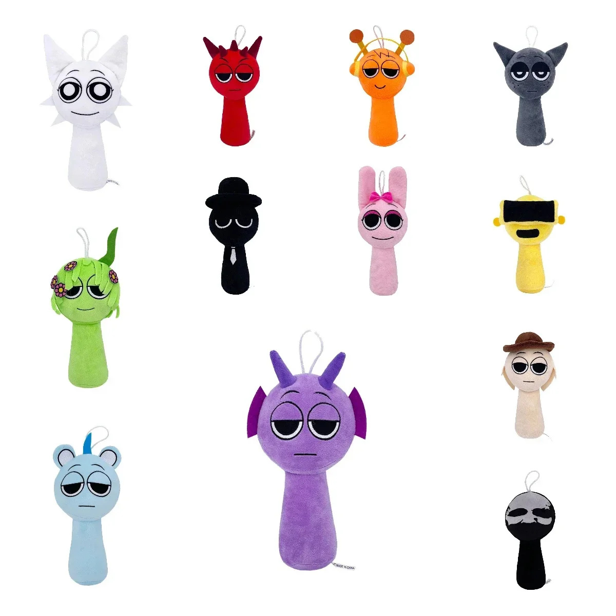 2024 Sprunki, juego de terror de peluche, juguetes de dibujos animados, almohada de peluche suave y bonita para chico, regalo de cumpleaños y Navidad, muñecos rellenos para niños