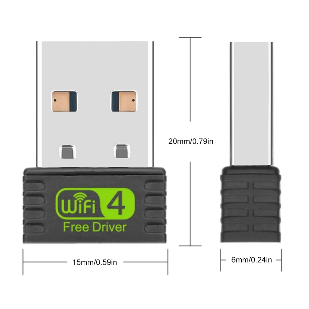 2.4GHz Wireless Network Card WIFI 4 USB Adapter Free Drive USB Ethernet wifi Dongle Lan Card Receiver for PC Laptop Desktop