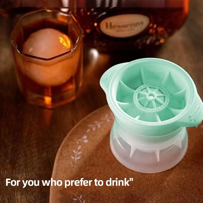 Clearance_Whiskey Silicone round Ice Ball Mold Maker Ice Maker Large Ball Ice Ice Tray_Continuous updates