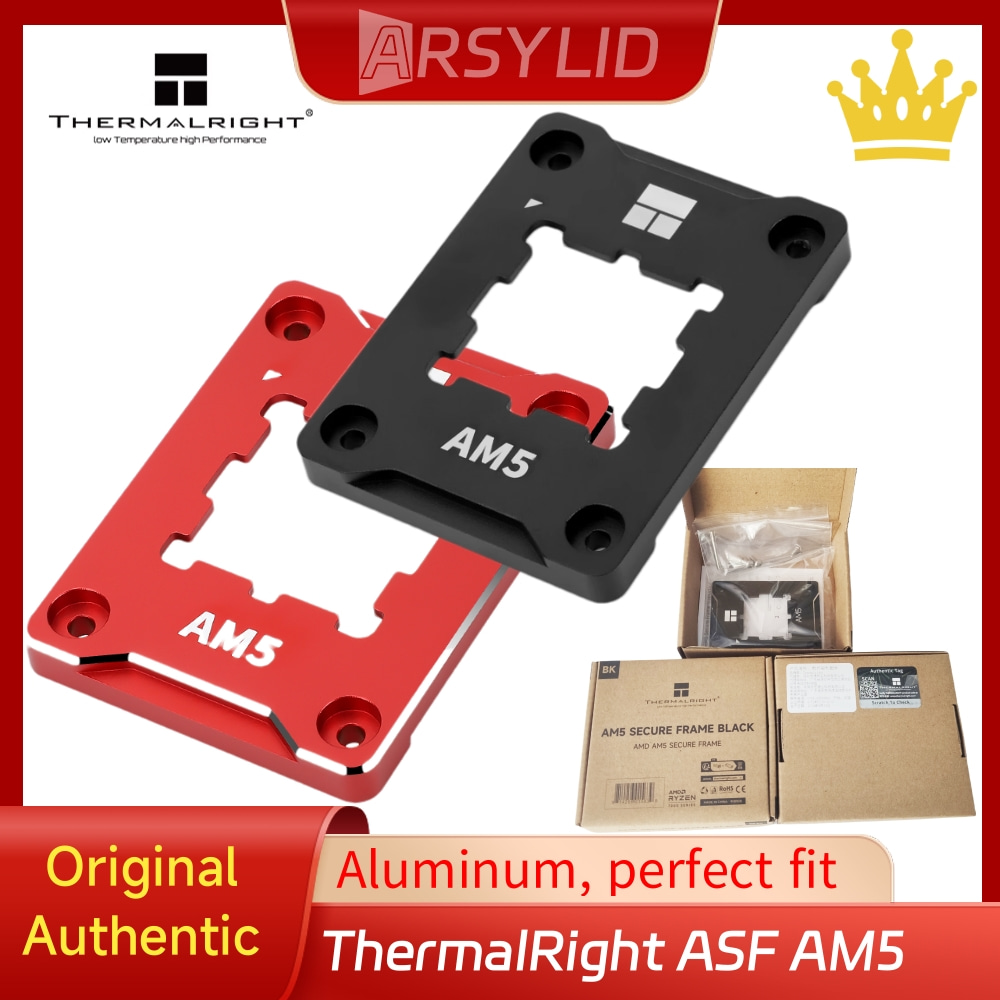 Thermalright AMD-ASF NEGRO ROJO AM5 Marco seguro Almohadilla aislante de aluminio Soporte de fijación de seguridad