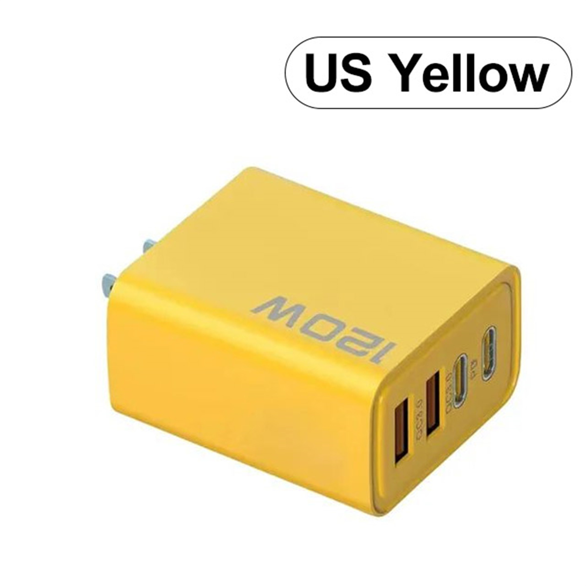 Cargador USB tipo C Total 2A, adaptador de cargador de teléfono USB de carga rápida de 4 puertos para iPhone, Samsung, Xiaomi, cargador de pared de carga rápida