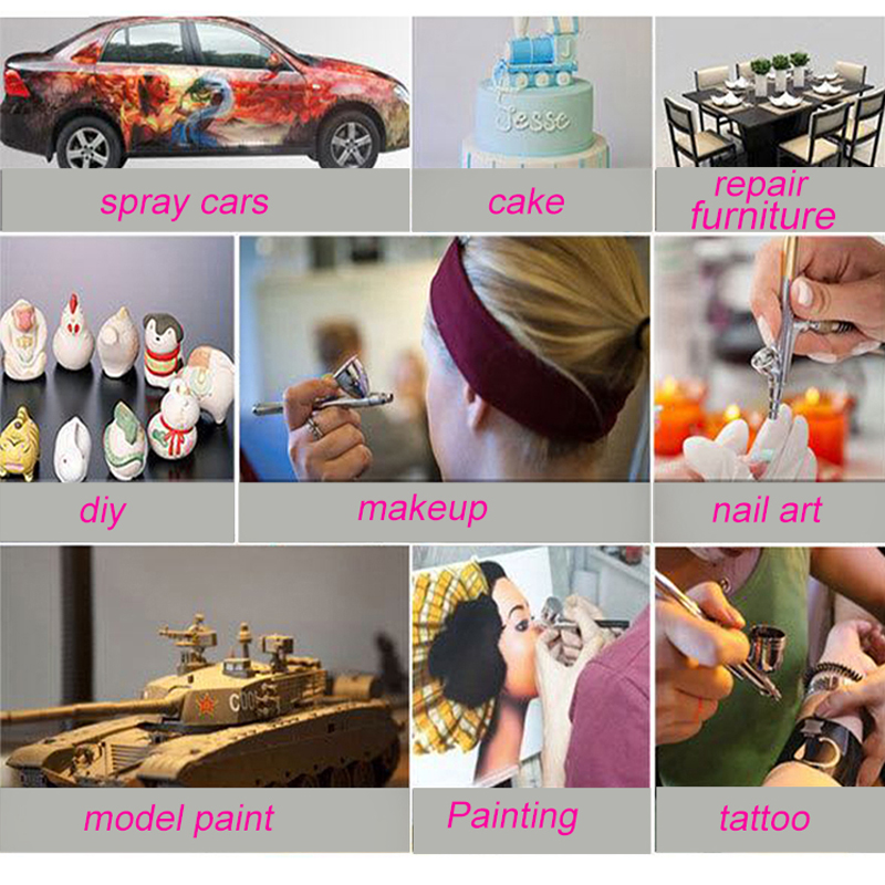 다목적 무선 미니 에어 브러시 세트 스프레이 펌프 Gen 펜 공기 압축기 키트 휴대용 에어 브러시 세트 아트 페인팅 스프레이 모델