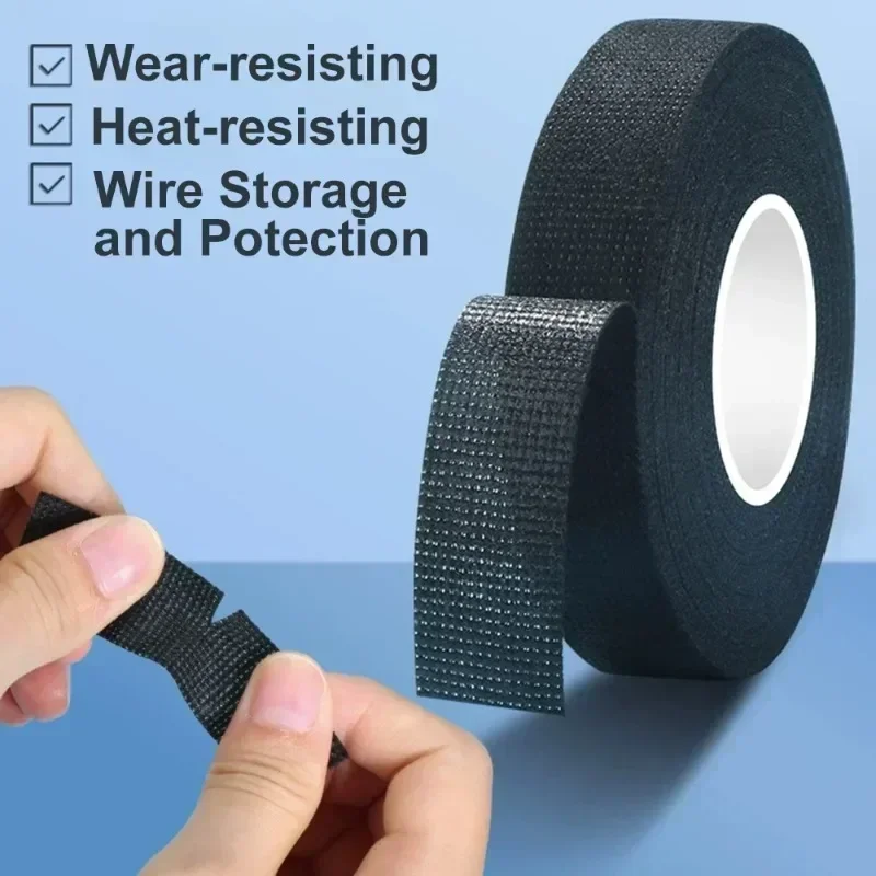 Cablaggio del cablaggio dell'auto Telaio in tessuto Nastro termico elettrico Nastro di cablaggio resistente Nastro adesivo in tessuto automobilistico Coroplast
