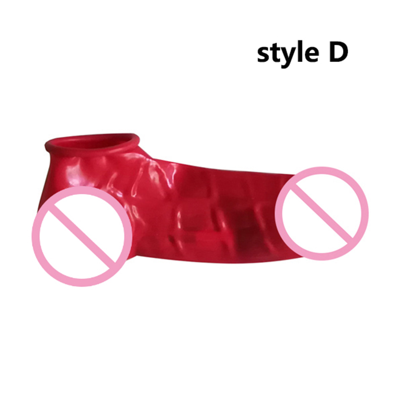 ラテックスシーススタイルのフェチケース,厚さ0.8mm,エクストラハイ,厚手,エキゾチックな袖,ボール,コック,パンツ,卵カバー,アクセサリー