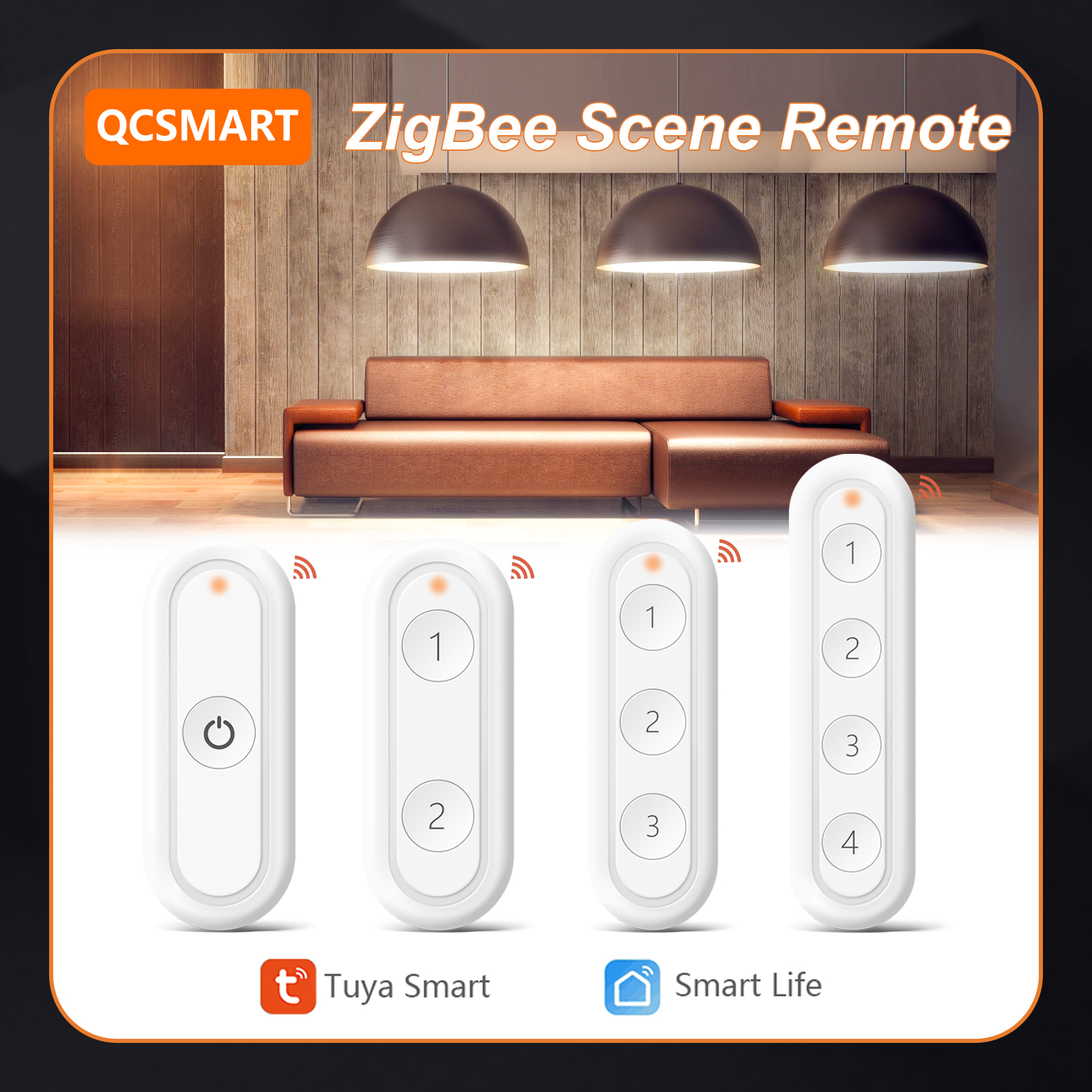 Tuya Smart Life ZigBee 3.0 Беспроводная портативная Кнопка 1,2,3,4 банды пульт дистанционного управления Переключатель сцены