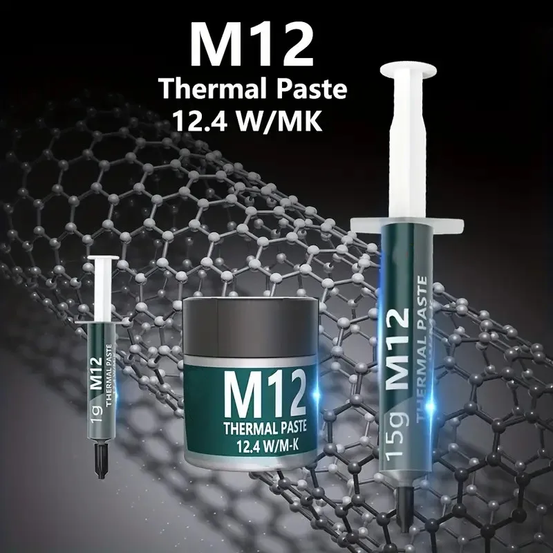 EP Thermal Paste Performance Thermal Conductive Grease Paste 12.4 W/MK 1/4/8/15/30g For Game PC PS5 CPU GPU Cooling