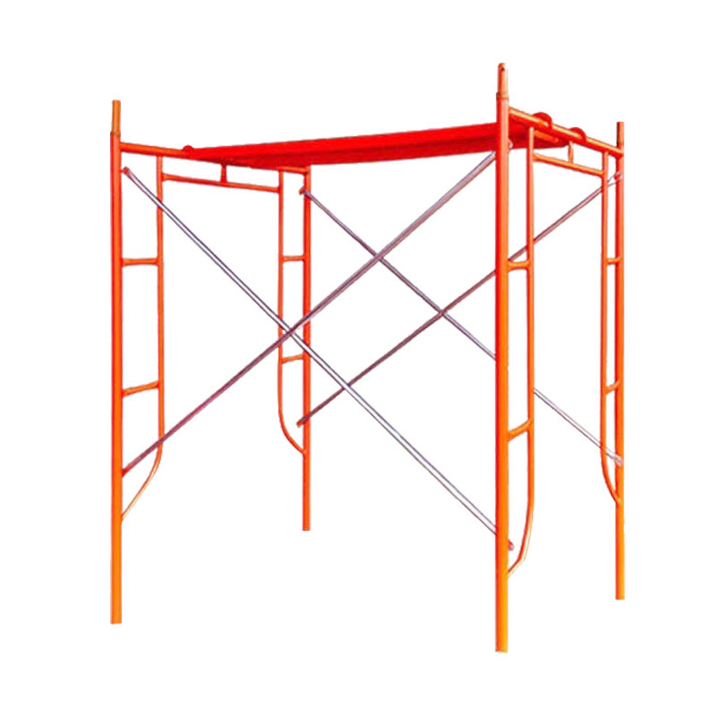 Andamio para caminar de acero personalizable Andamio de acero para sitio de construcción Andamio en forma de H galvanizado resistente