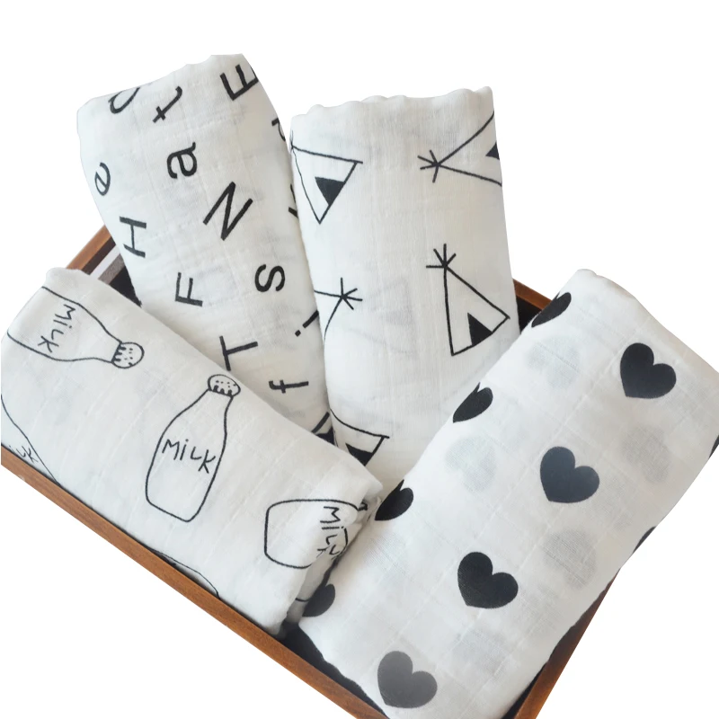 110x110cm cobertor de musselina algodão bebê swaddle macio cobertor recém-nascido toalha de banho gaze infantil menino menina envoltório saco de dormir capa de carrinho