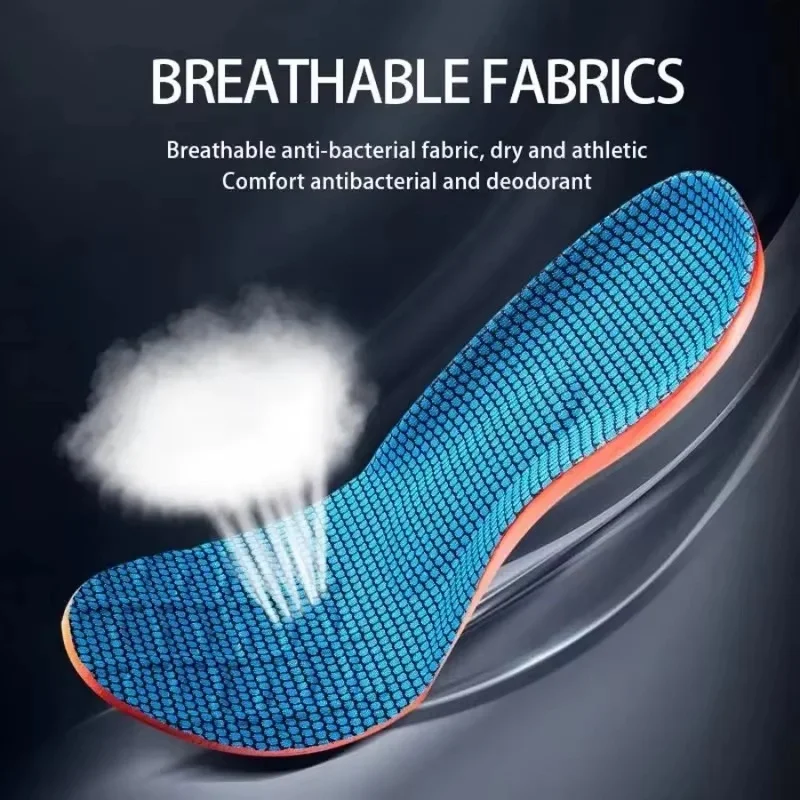 ศัลยกรรมกระดูกกีฬาความยืดหยุ่น Insoles สําหรับรองเท้า Unisex เทคโนโลยี Shock Absorption Breathable Running Insoles