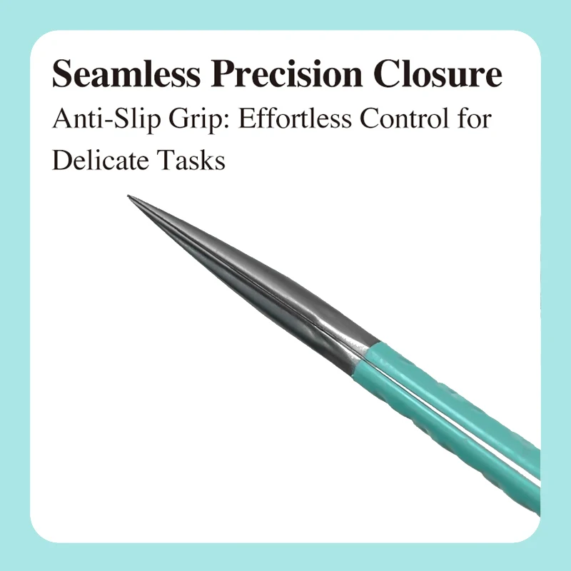 DIYDAY Anti-Slip Tweezers, High-Density Fiber Tip for Eyelash Extensions & Eyebrow, Professional Precision Beauty Tools