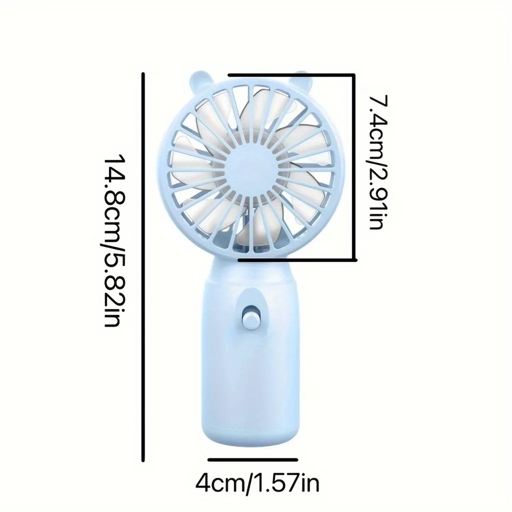 Handheld Fan Mini Cooling Fan Creative Battery Version Mute Cooler Outdoor Office Dormitory Cooling Device Battery Not Inclued
