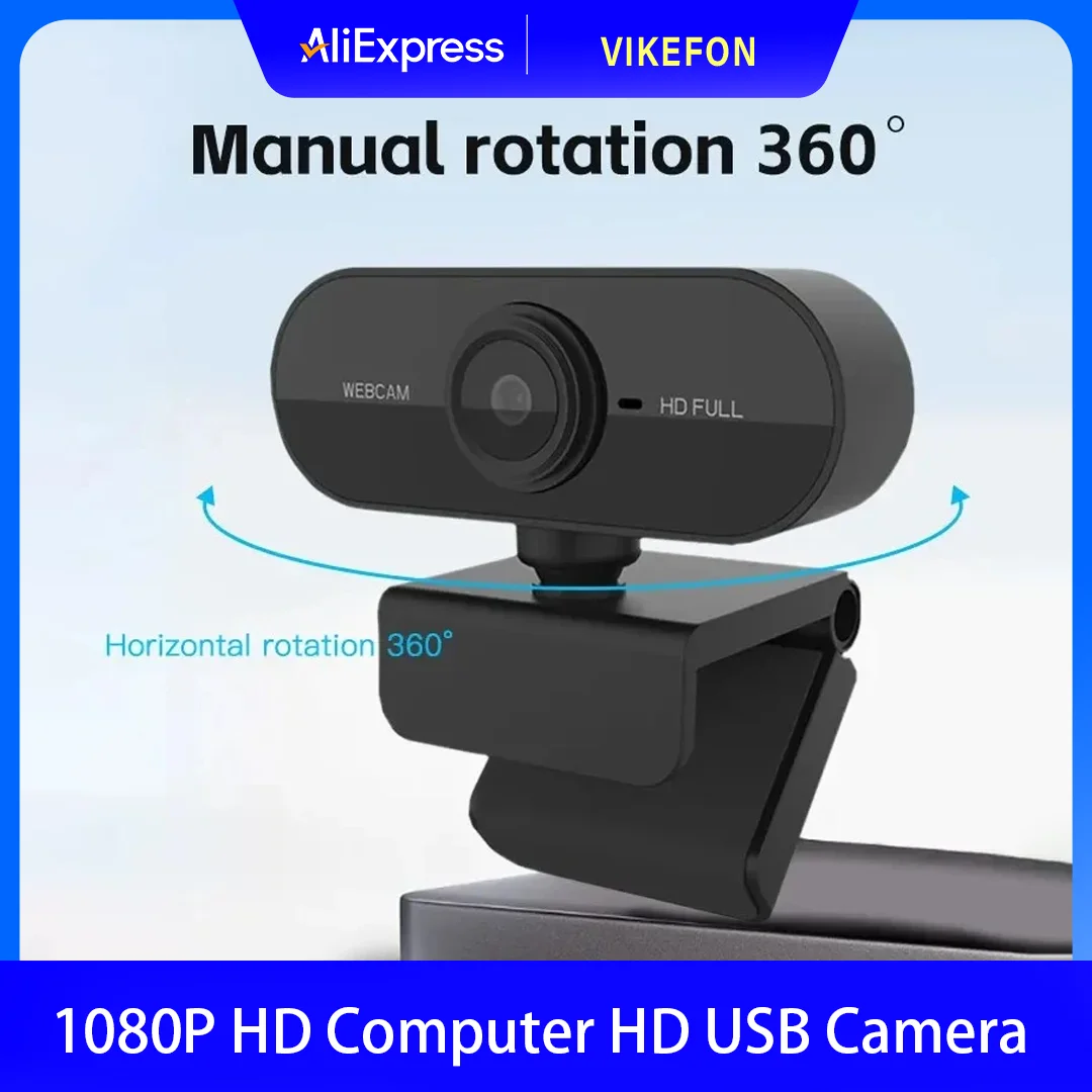 Camera 1080P HD Computer HD USB-camera Ingebouwde microfoon USB-netwerkcamera Webcamera voor werk met microfoonstatief