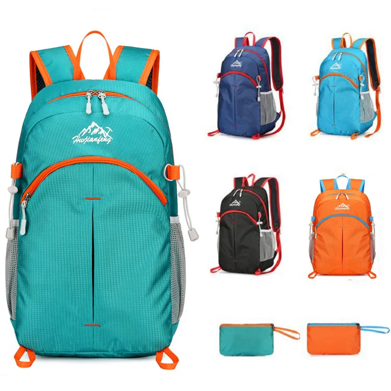 Unisex ultralight Hiking Backpack Bag foldable Men And Women Outdoor Travel Cycling Backpack mountaineering nylon