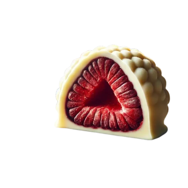 Framboises lyophilisées au chocolat blanc Callebaut 50g-Rivugio Bukovina