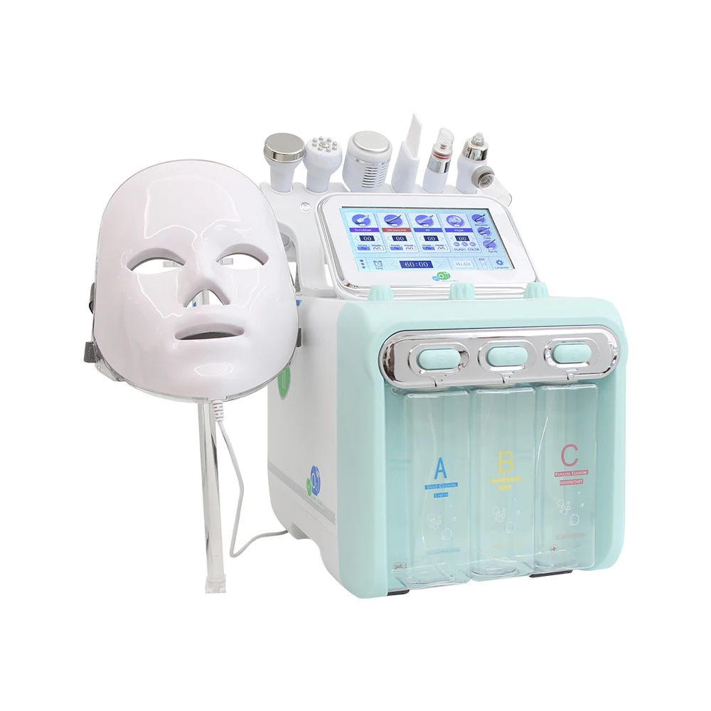 ใหม่ Hydro Dermabrasion Facial Machine น้ําออกซิเจน Face Deep Cleansing Aqua Peeling Bio Lifting H2O2 ฟองขนาดเล็กอุปกรณ์ความงาม