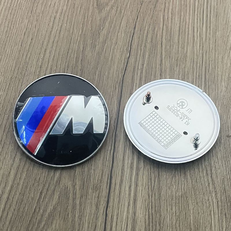 Emblème de capot BMW 3d ABS 74mm 82mm, Logo de capot avant de voiture, couverture d'insigne de coffre arrière pour BMW E39 E46 E30 E36 E87 E60 E90, accessoires