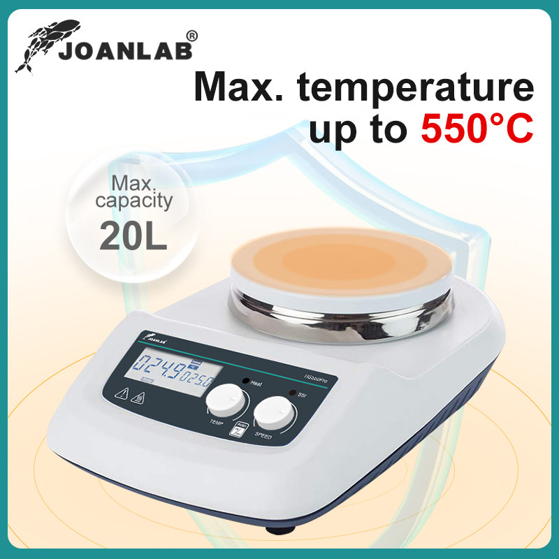 JOANLAB Heizung Magnetrührer Digitalanzeige Thermostatischer Magnetmischer Heizplattenrührer Labor 20L 110V ~ 220V