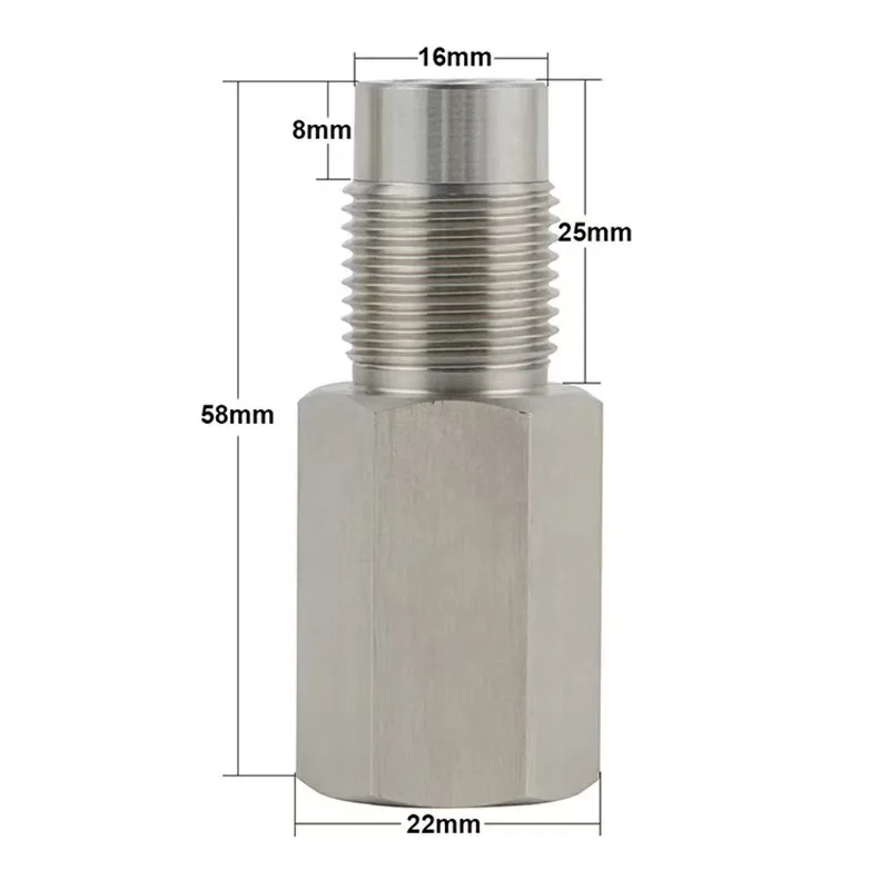 Zuurstofsensor Spacer Motorlichtadapter Bung Katalysator Fix M18*1.5 zuurstofsensor