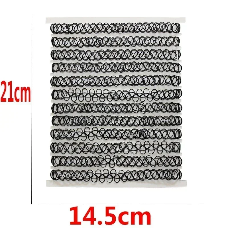 Delysia King 12 unids/set gótico Punk elástico hueco gargantilla joyería de mujer Hada tatuaje estiramiento collar Vintage