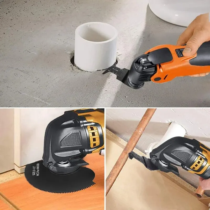 12 Stuks Multifunctioneel Zaagblad Duurzaam Houtbewerking Oscillerende Accessoires Gesloten Gat Verbinding Elektrisch Gereedschap Oscillerend Zaagblad