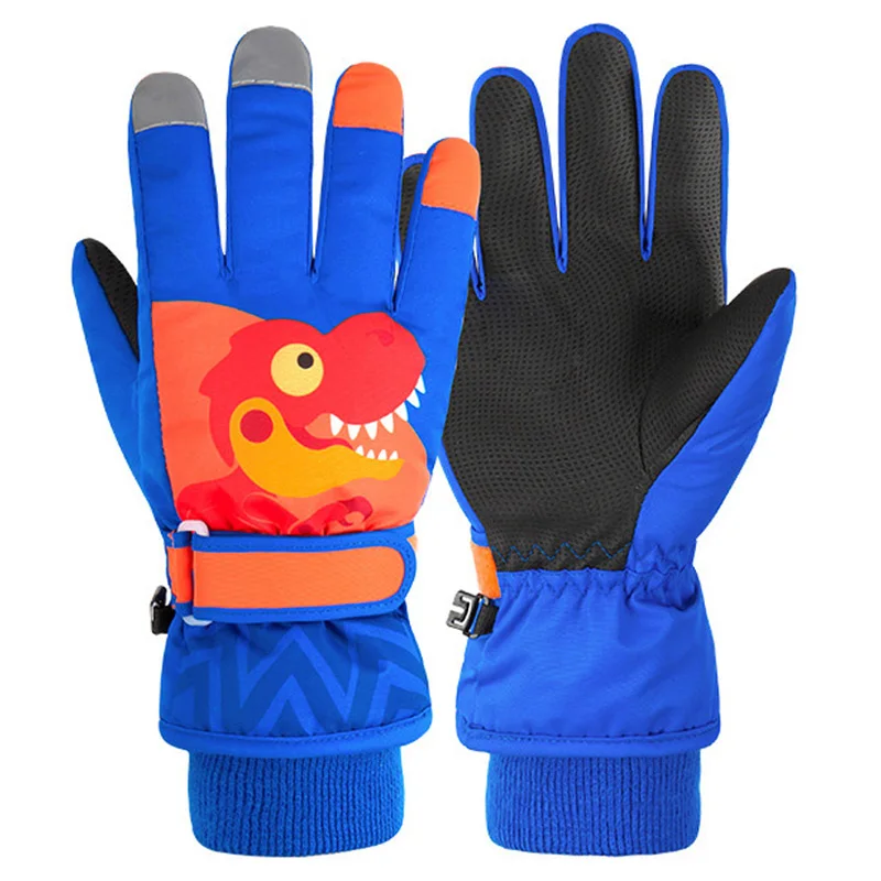 Kinder-Skihandschuhe, winddichte Handschuhe für Kinder, plus Samt-Fäustlinge, Winter, warm, dick, Snowboard-Schneehandschuhe, Skifahren, Reiten, Jungen-Fäustling