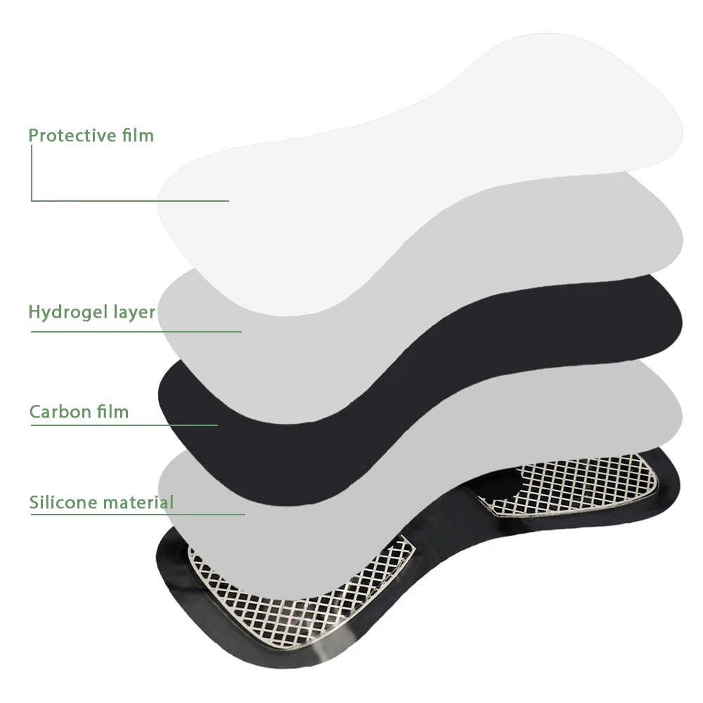 10/20 Stuks EMS Nekmassage Patch Vervanging Trainer Hip Exerciser Afslanken Tientallen Body Massager Gel Pads Spierstimulator sticker