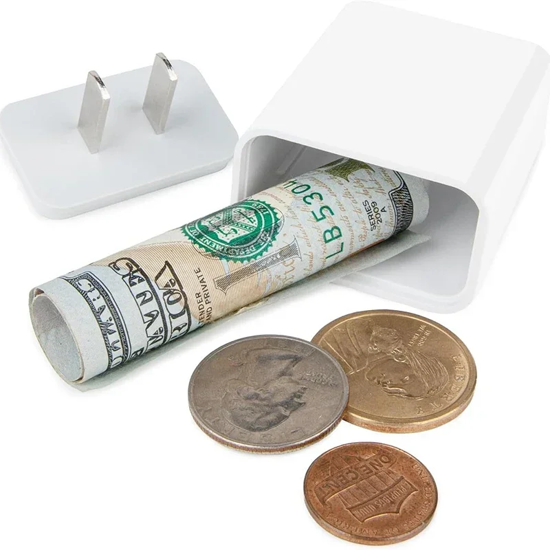 1 Stück gefälschtes Ladegerät Anblick Secret Home Diversion Stash Can Safe Container Versteckplatz ⁣ ⁣ ⁣ ⁣ Ladeabdeckung für verstecktes Aufbewahrungsfach