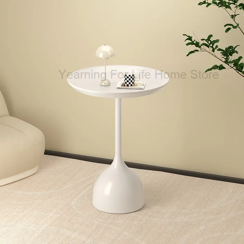 รอบสีดําน่ารักกาแฟตารางโลหะโมเดิร์น Minimalist หรูหรากาแฟตารางขนาดเล็กต่ํา Muebles Para El Hogar เฟอร์นิเจอร์ห้องนั่งเล่น