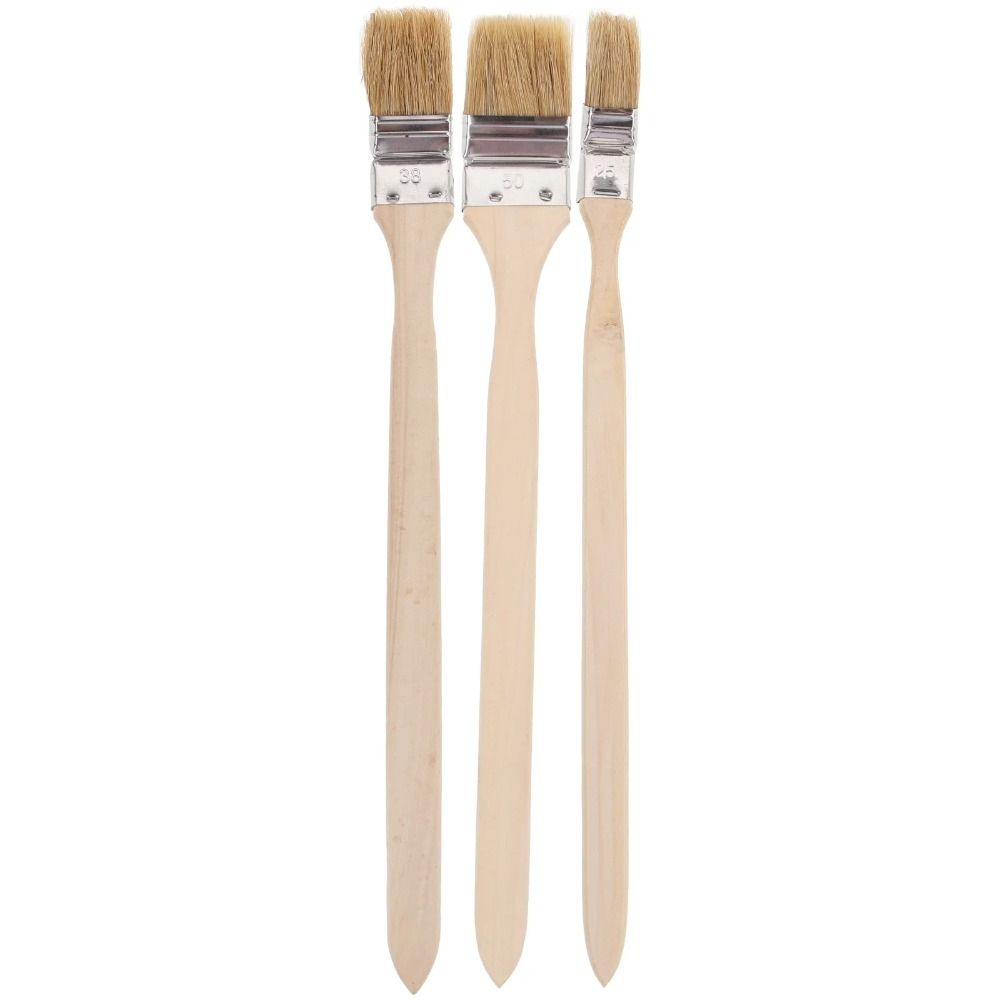 Long Handle Elbow Marine Paint Brush Solid Wood Handle Mixed Pig Mane Hair Elbow Paint Brush Wall Painting Cleaning Tool