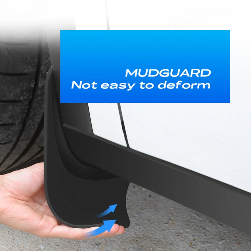 Carro Roda Mud Flaps, Tesla Modelo Y 3, Splash Guards, MudFlaps, Frente Traseiro Fender, Nova Atualização, TPE Mudguards Protector