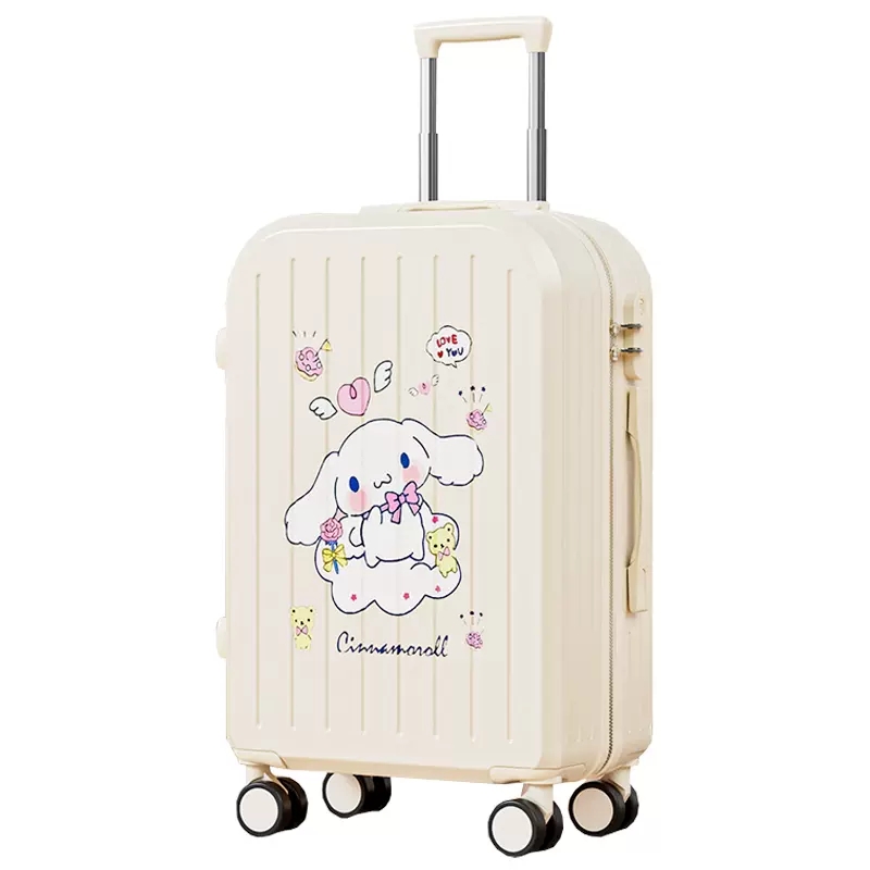 2024 New Women's High Capaci Luggage Cartoon Pullman Travel Suitcase Student Password Lock Large Capaci Travel Bag