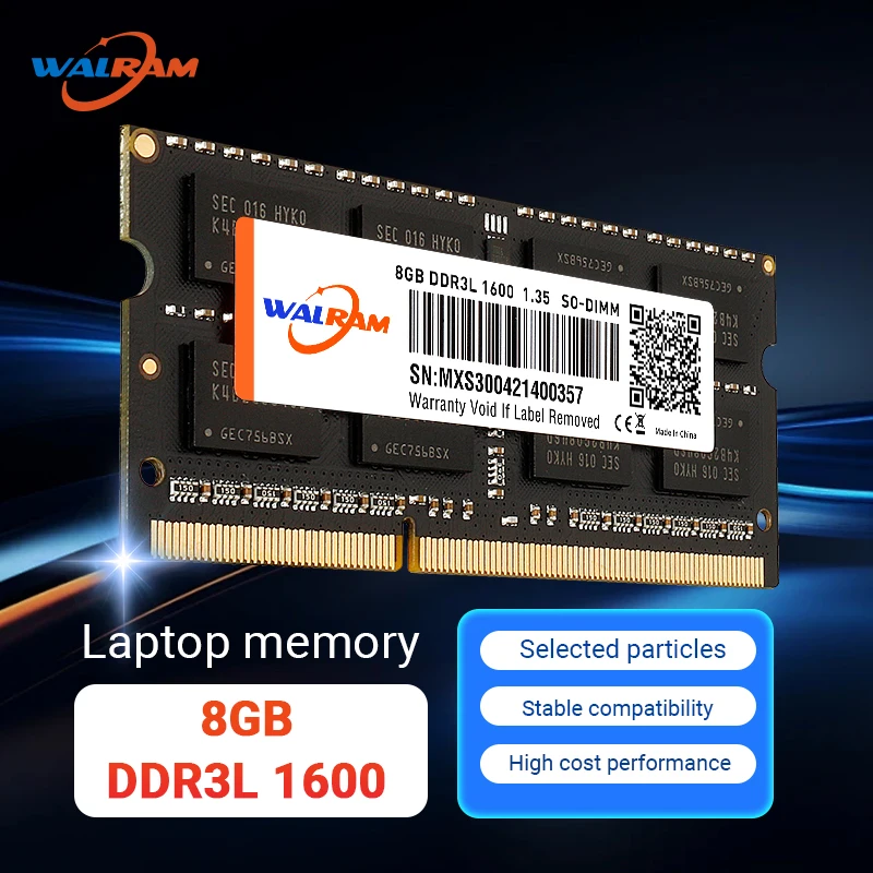 WALRAM DDR3L 8GB Memoria Ram DDR3 1600MHz 1333MHz Sodimm Laptop Ram DDR3 L 4GB 1600 1333 Interne Computer Memoria Voor Notebook