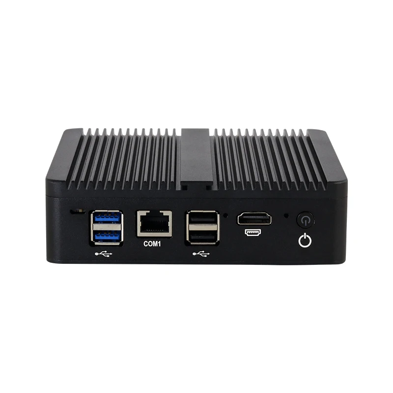 XCY-Mini PC Fanless Intel Celeron, Processador J6412, 6x, Intel i226V, 2.5G, Ethernet, Suporta Windows, Linux, Pfsense, OPNsense